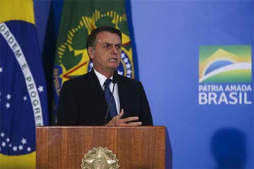 Foto do presidente Bolsonaro