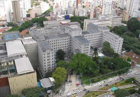 Vista aérea do Hospital das Clínicas de São Paulo